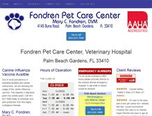 Tablet Screenshot of fondrenpetcare.com